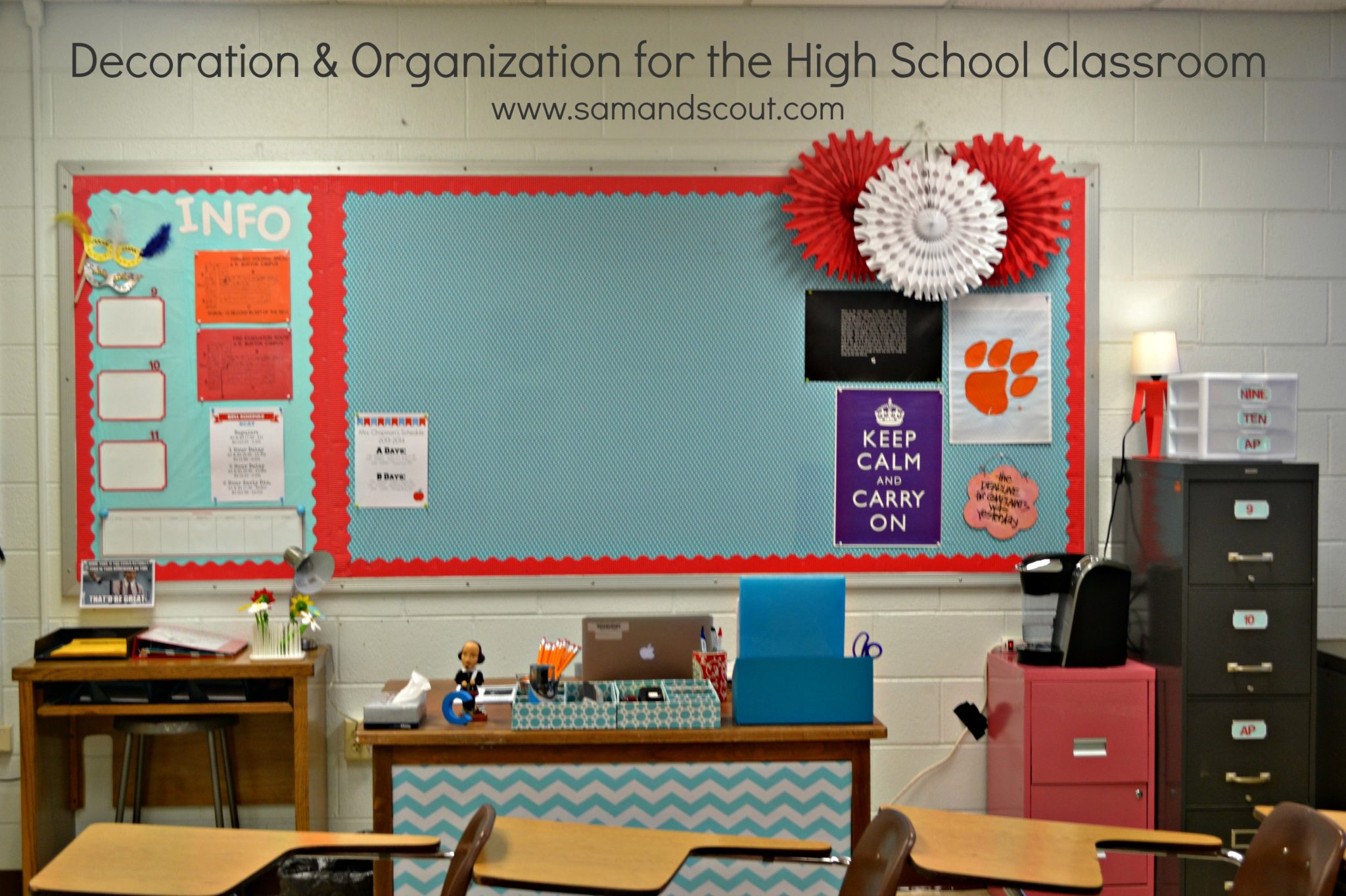 Decoration & Organization for the High School Classroom